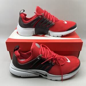 Kids 7 / Women's 8.5 - Nike Presto Red Black Running Sneakers Comfort Shoes NEW